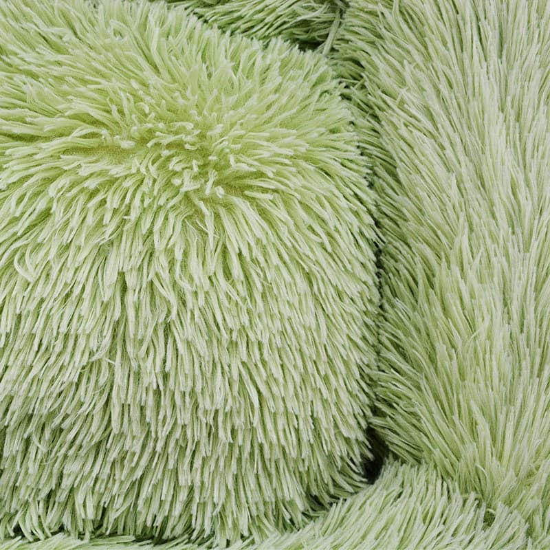 Calming Dog Bed Fluffy Plush Dog Mat