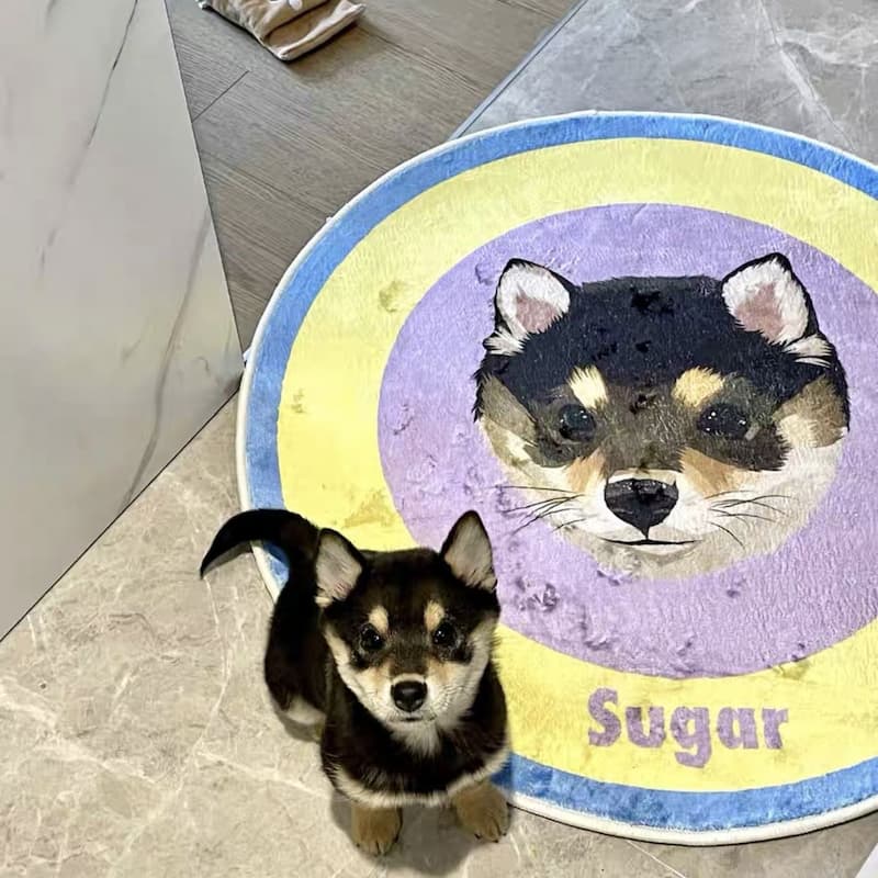Custom Pet Rounded Rug