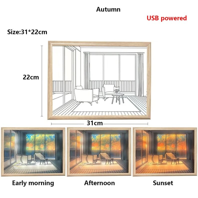 Pet Creative LED Three Lighting Painting