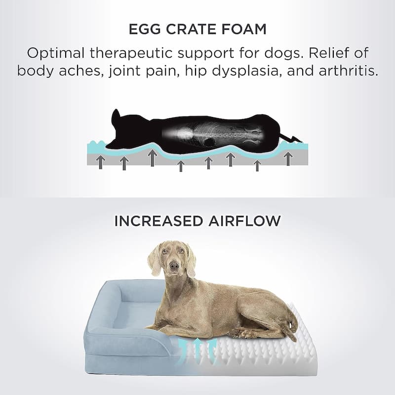 Calming Dog Bed Fluffy Plush Dog Mat