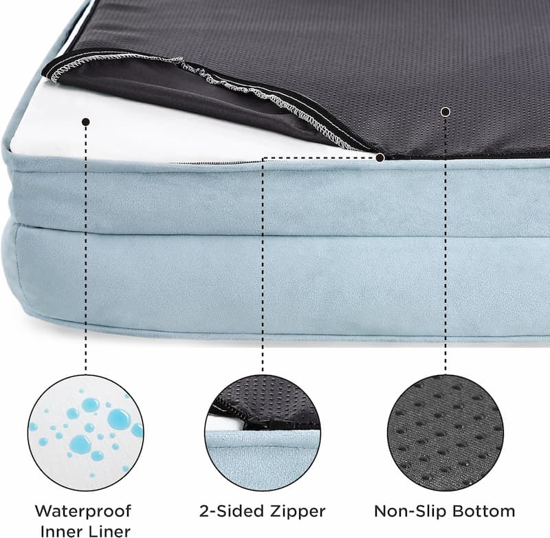 Calming Dog Bed Fluffy Plush Dog Mat