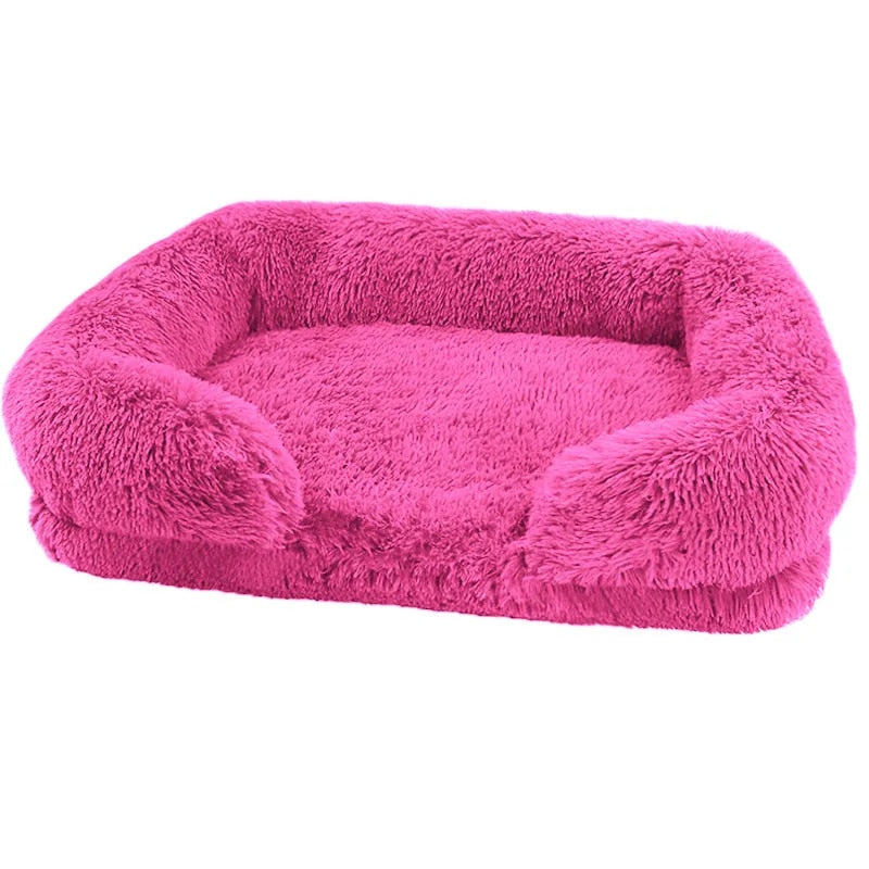 Calming Dog Bed Fluffy Plush Dog Mat