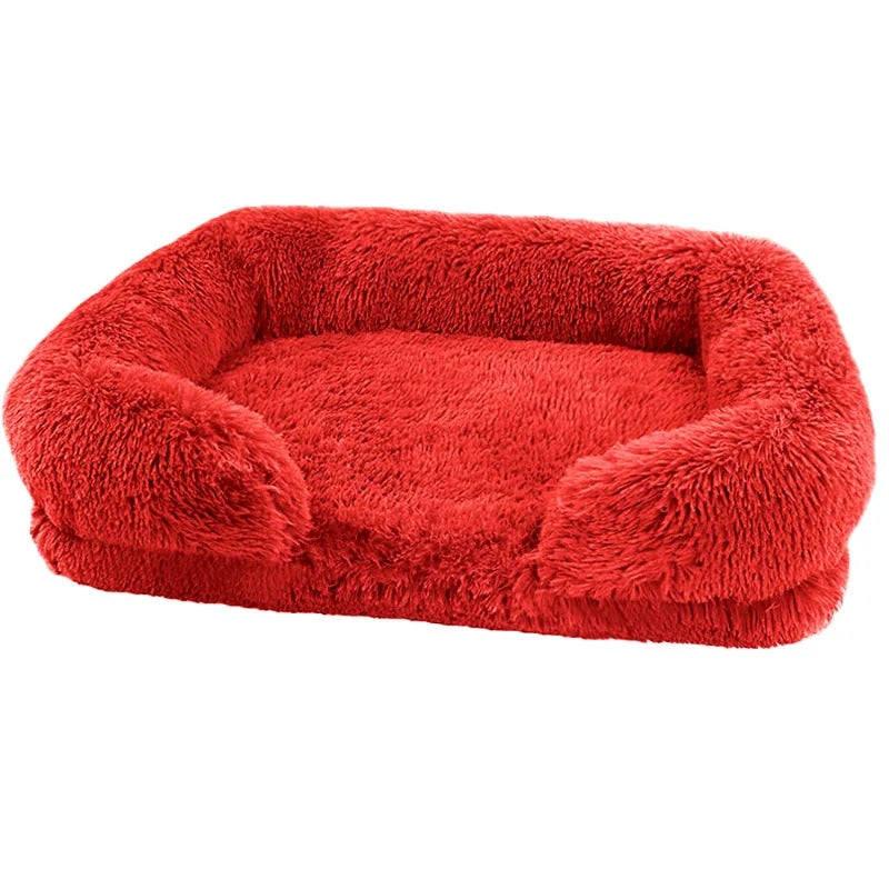 Calming Dog Bed Fluffy Plush Dog Mat
