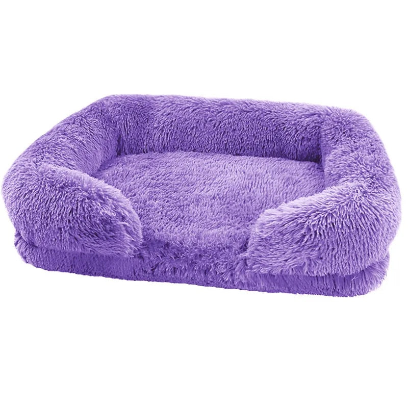 Calming Dog Bed Fluffy Plush Dog Mat