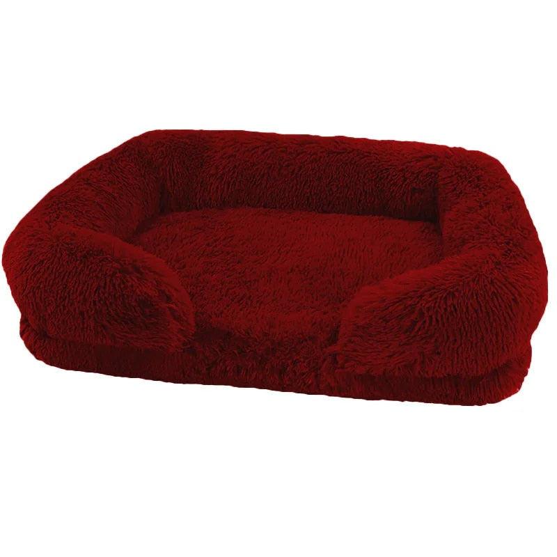 Calming Dog Bed Fluffy Plush Dog Mat