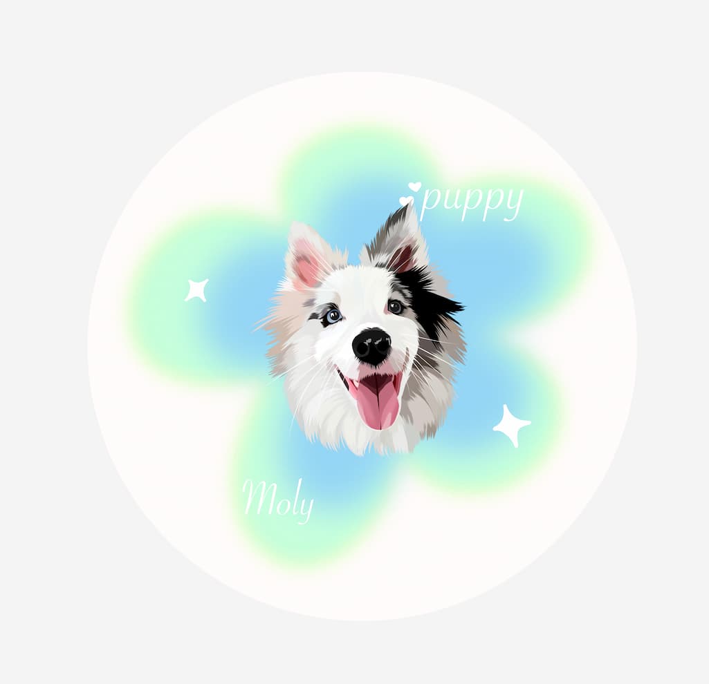 Custom Pet Rounded Rug