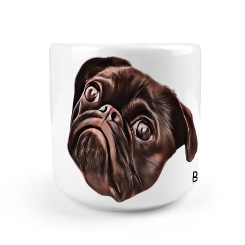 Cartoon - Custom Pet Heart-shaped Mug